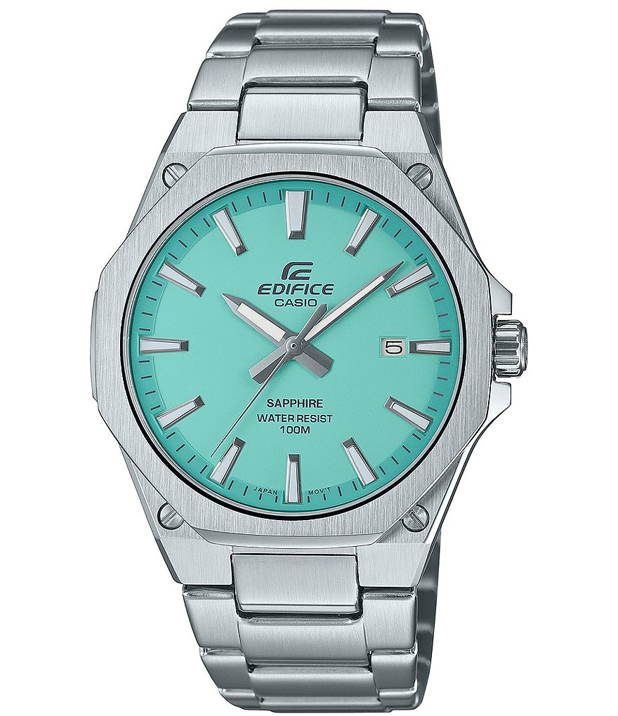 цена Мужские аналоговые часы G-Shock Edifice с браслетом из нержавеющей стали, серебро