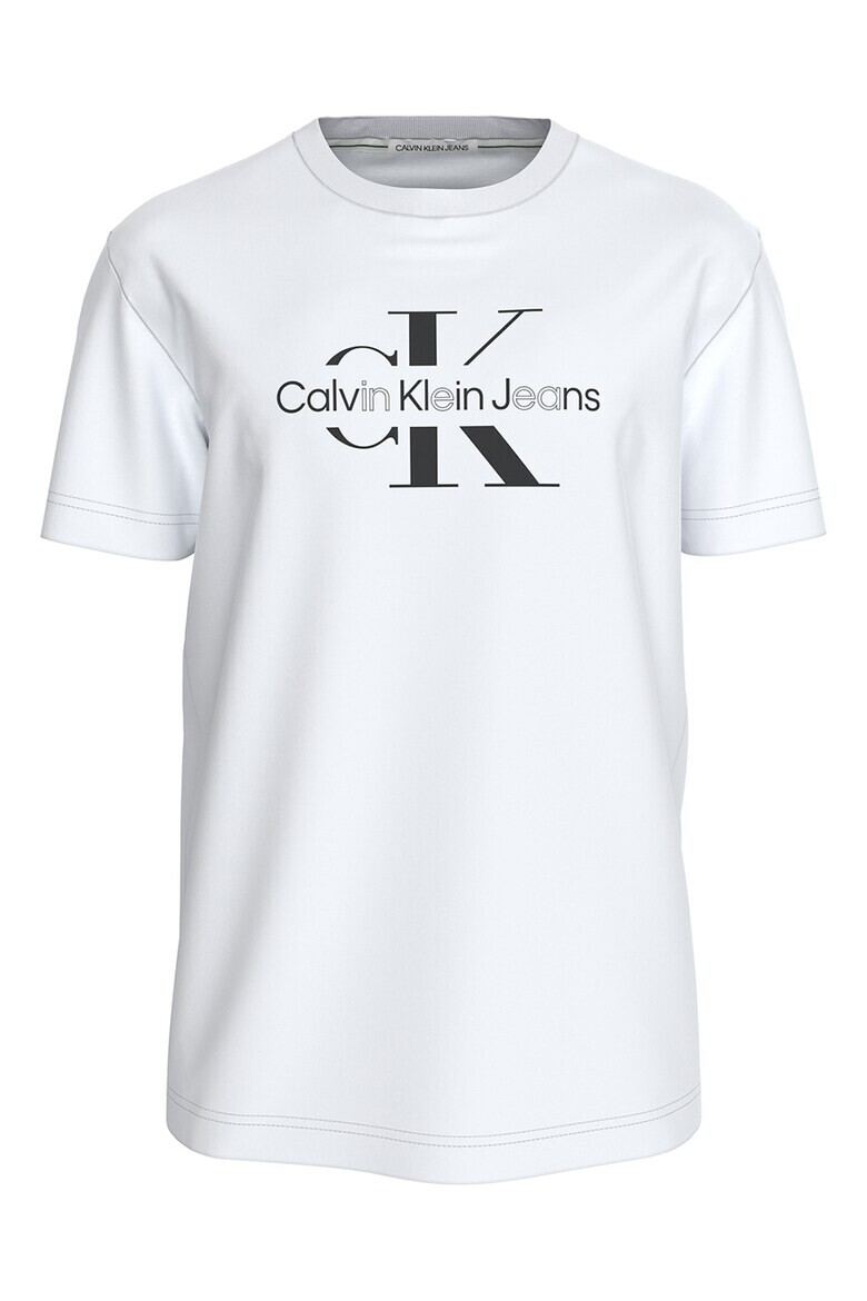 

Хлопковая футболка с логотипом Calvin Klein Jeans, черный