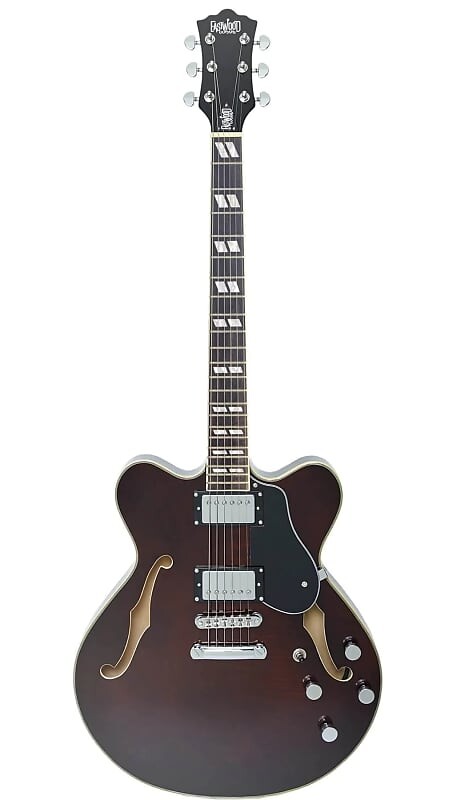 

Электрогитара Eastwood Classic 6 HB Bound Laminated Maple Flamed Top Bound F-Holes Body 6-String Electric Guitar
