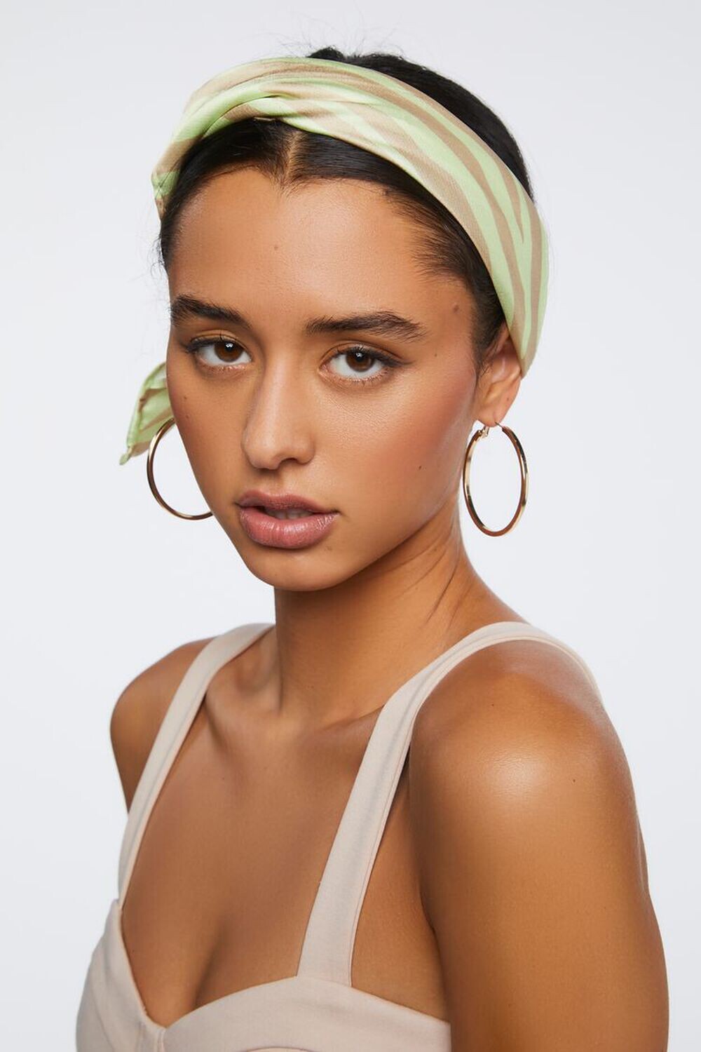 

Шарф с принтом зебры Forever 21, желтый