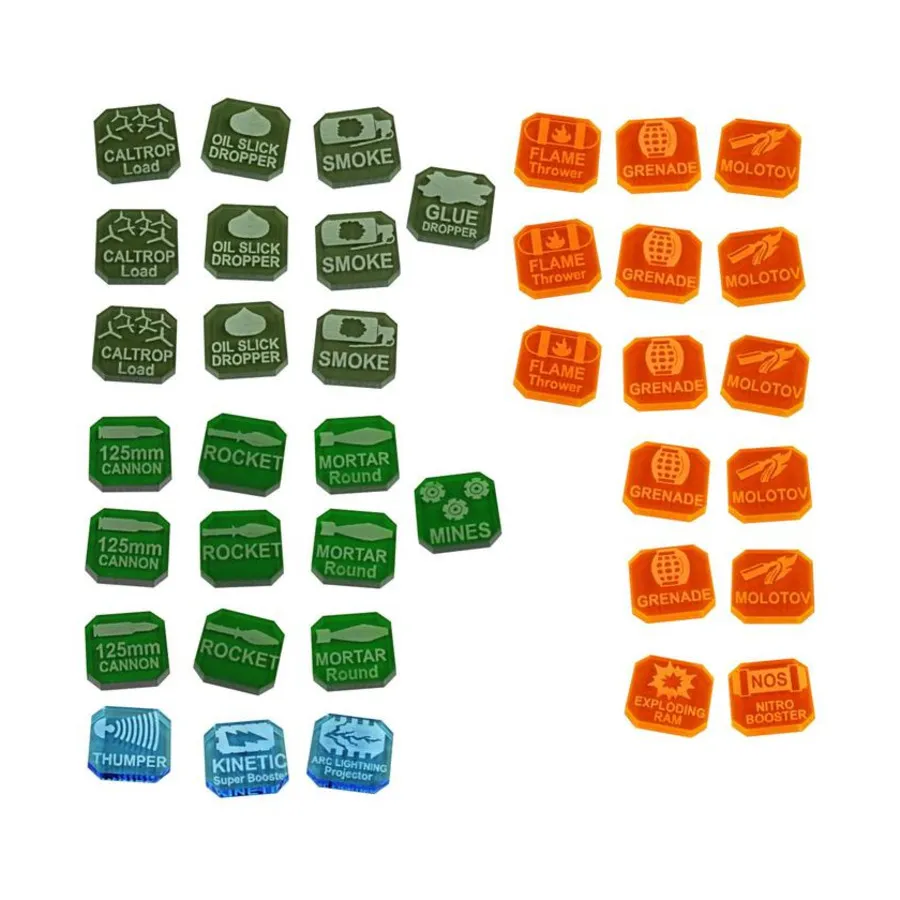 

Жетоны оружия Газлендса, Token Sets - Gaslands (Litko Aerosystems)