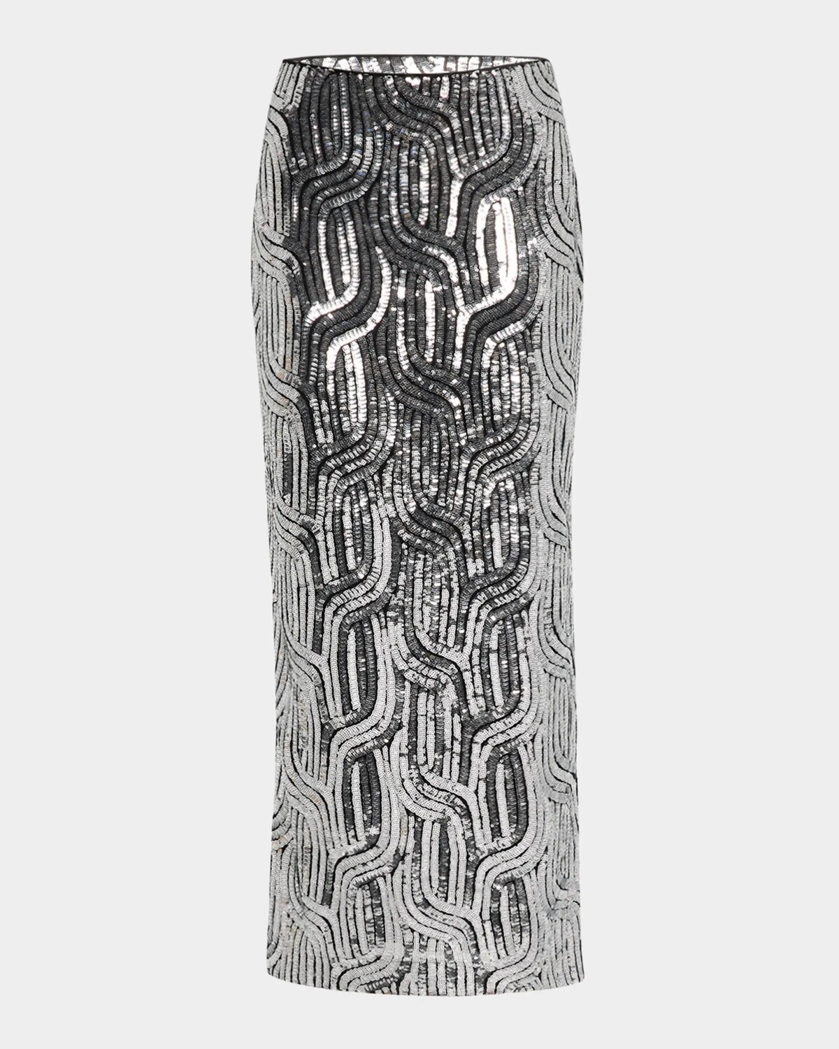 

Юбка макси с пайетками Bella Elie Tahari, цвет Noir With Silver Sequins
