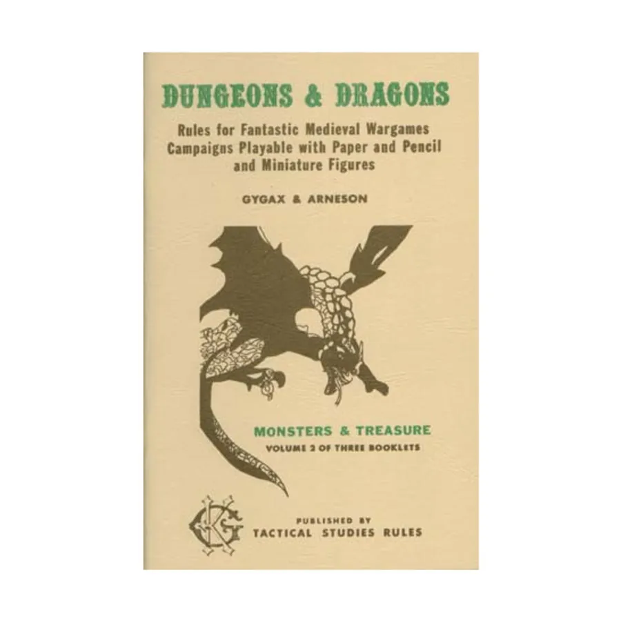 

Dungeons & Dragons Volume #2 - Monsters & Treasure, Basic Dungeons & Dragons (Original Edition) - Box Sets & Core Rules, мягкая обложка