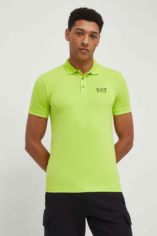 

Поло EA7 Emporio Armani, зеленый