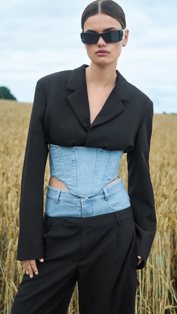 

Блейзер Dion Lee Float Corset, черный