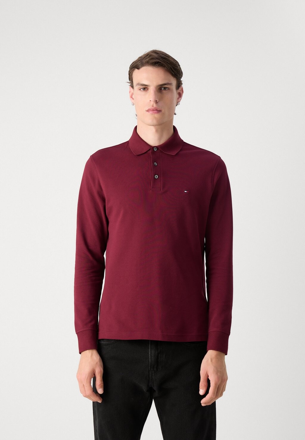 

Топ с длинными рукавами 1985 SLIM Tommy Hilfiger, темно-красный