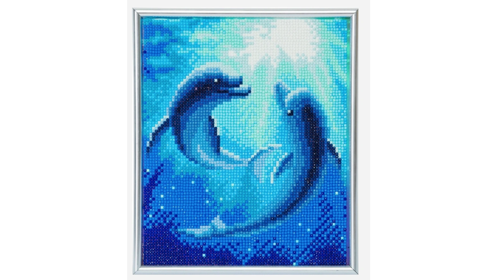 

Craft Buddy Набор для фоторамки Crystal Art Diamond Painting Дельфины 21 см x 25 см