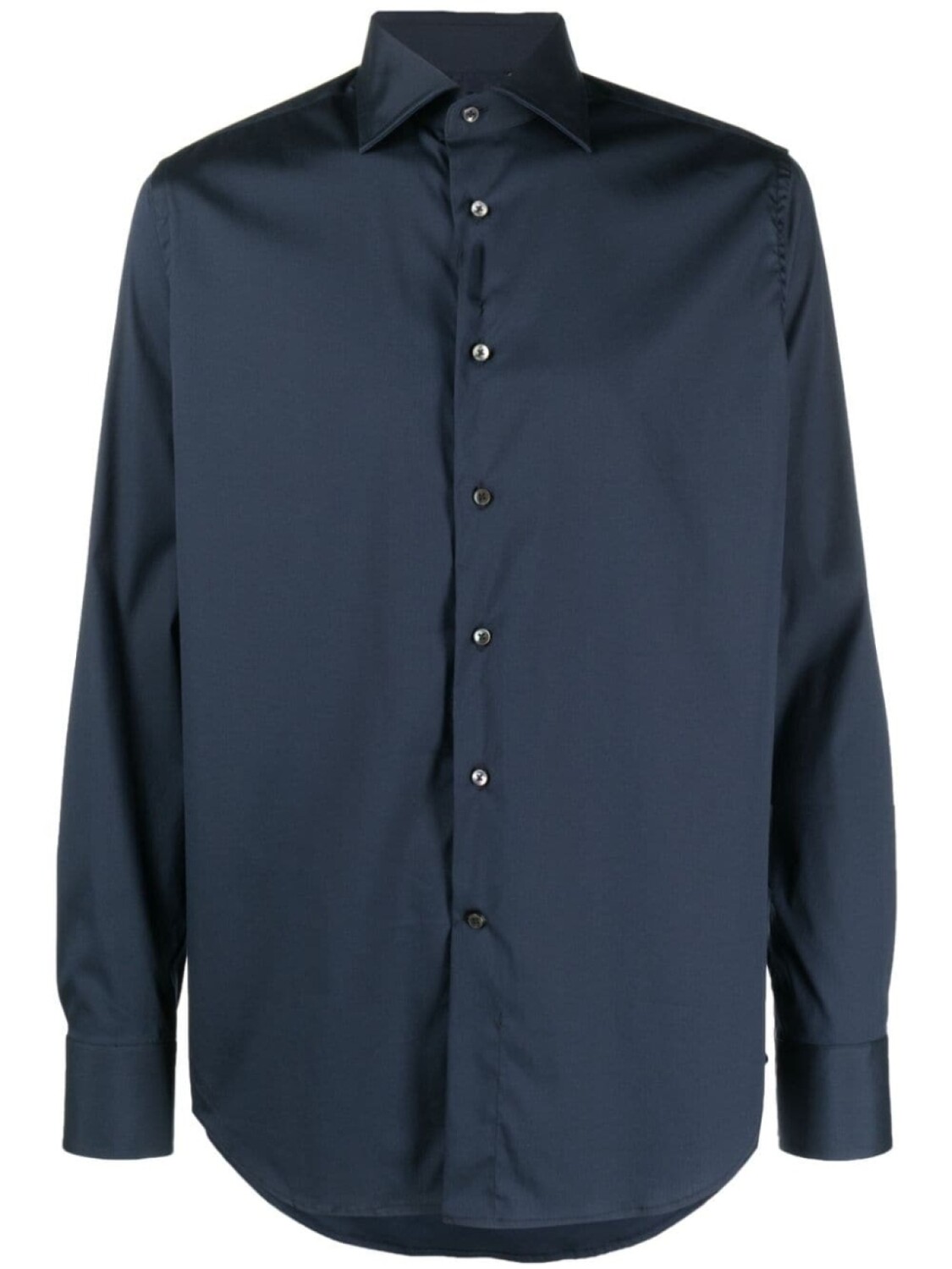 

Canali рубашка с косым воротником, синий