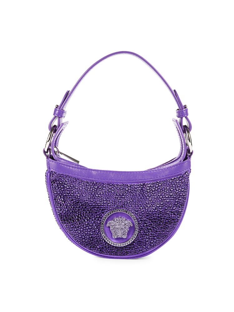 

Украшенная сумка-хобо Versace, фиолетовый