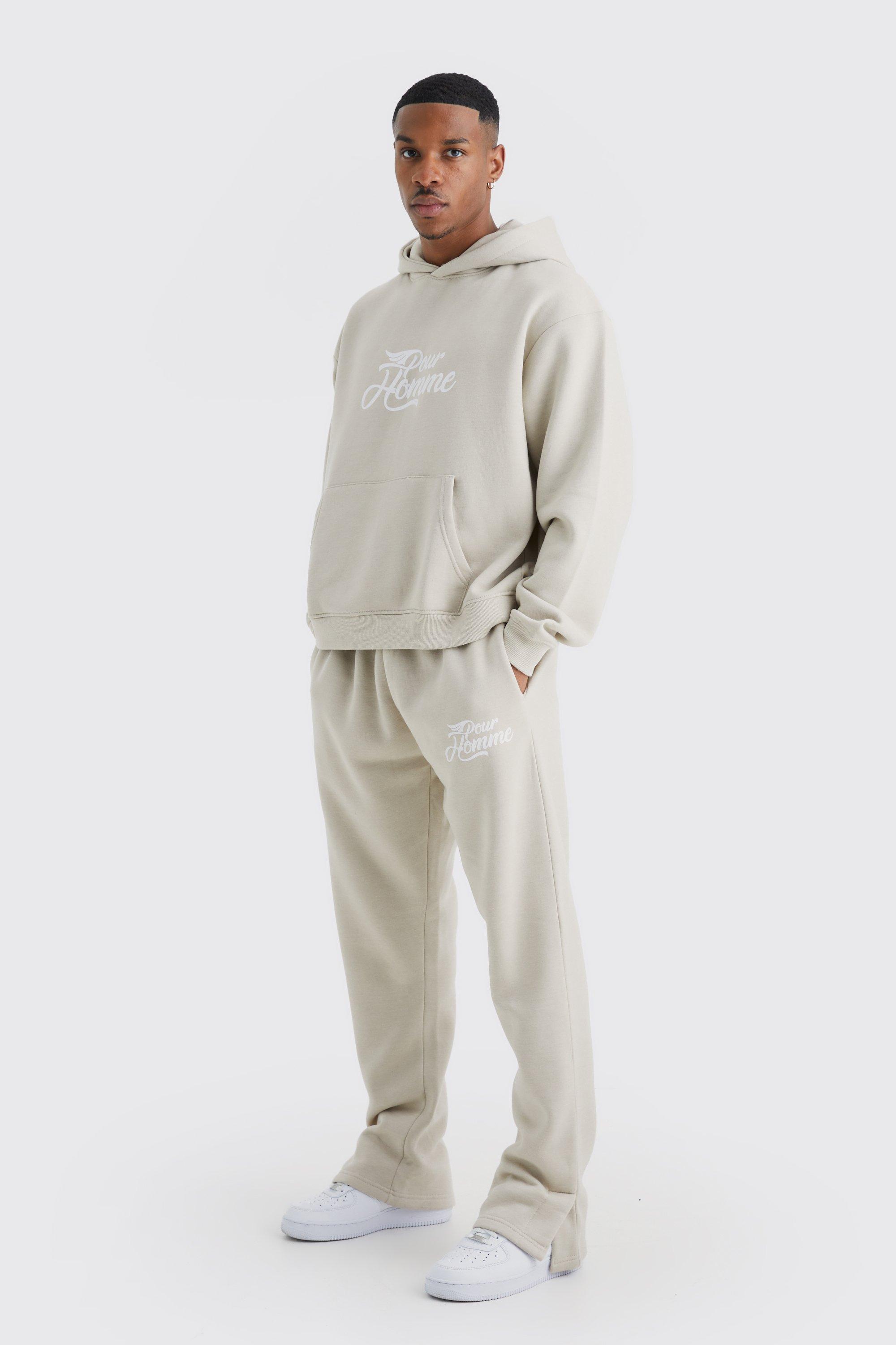 

Спортивный костюм oversize boxy pour homme с капюшоном Boohoo, серый