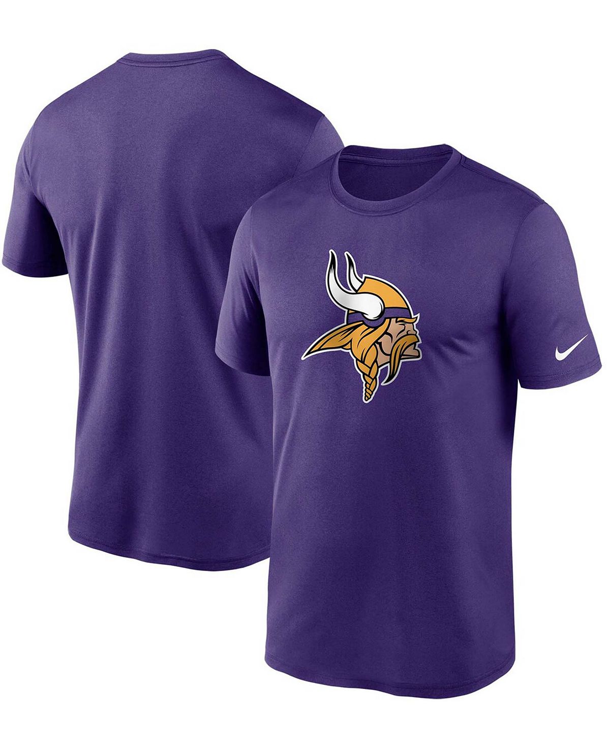 Мужская фиолетовая футболка с логотипом Minnesota Vikings Essential Legend Performance Nike