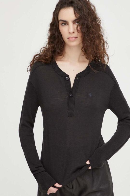 

Свитер из сырой шерсти G-Star G-Star Raw, черный