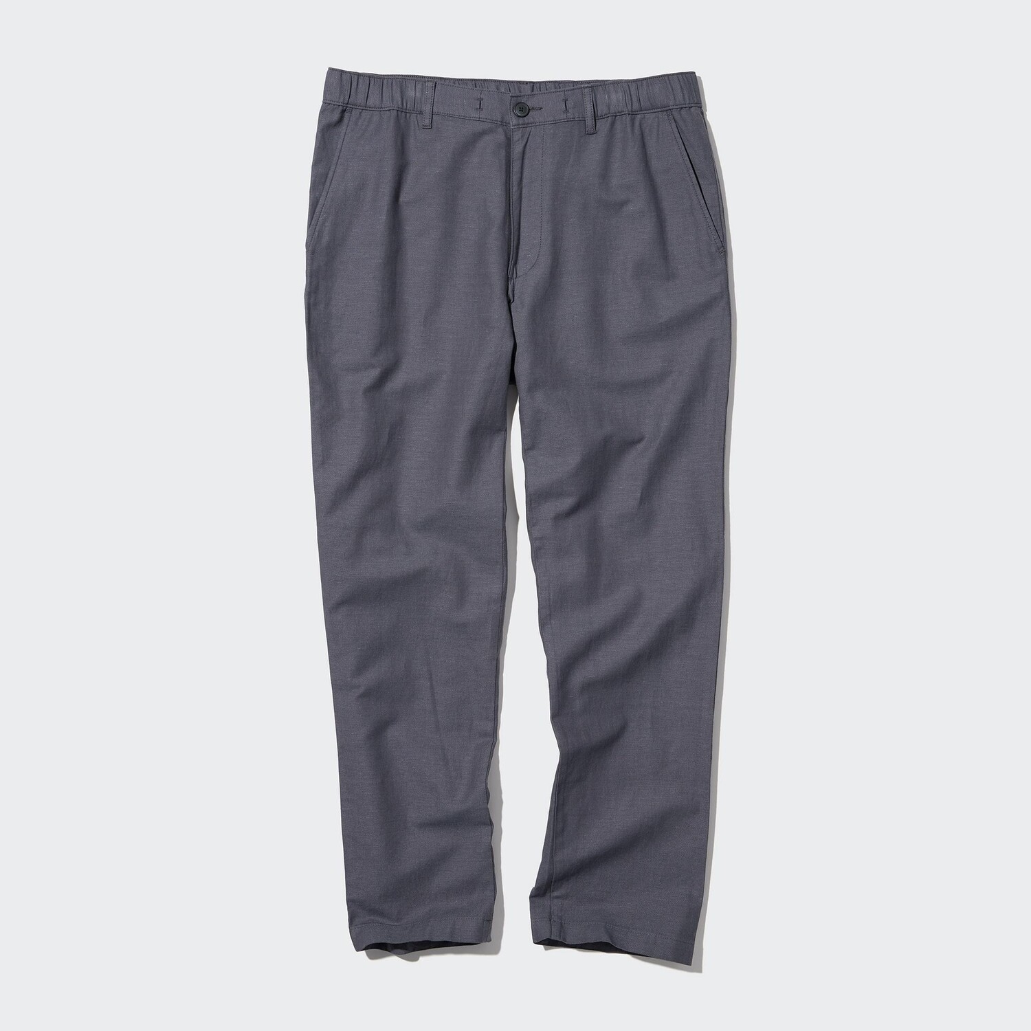 

Брюки из льна свободного края UNIQLO, серый