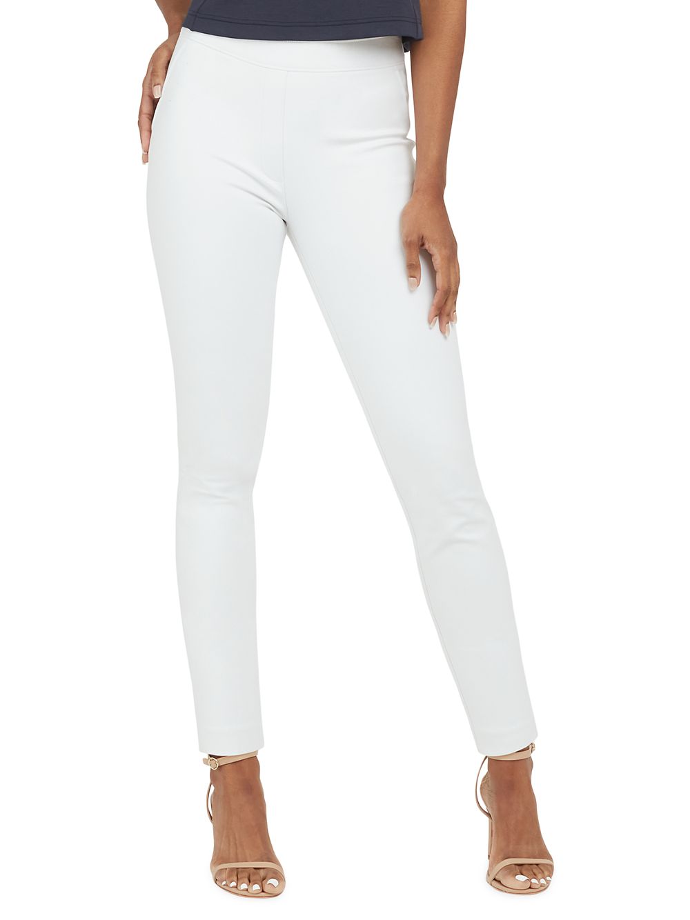 Узкие прямые брюки до щиколотки Ultimate Opacity On-The-Go Spanx, белый –  заказать по доступной цене из-за рубежа в «»