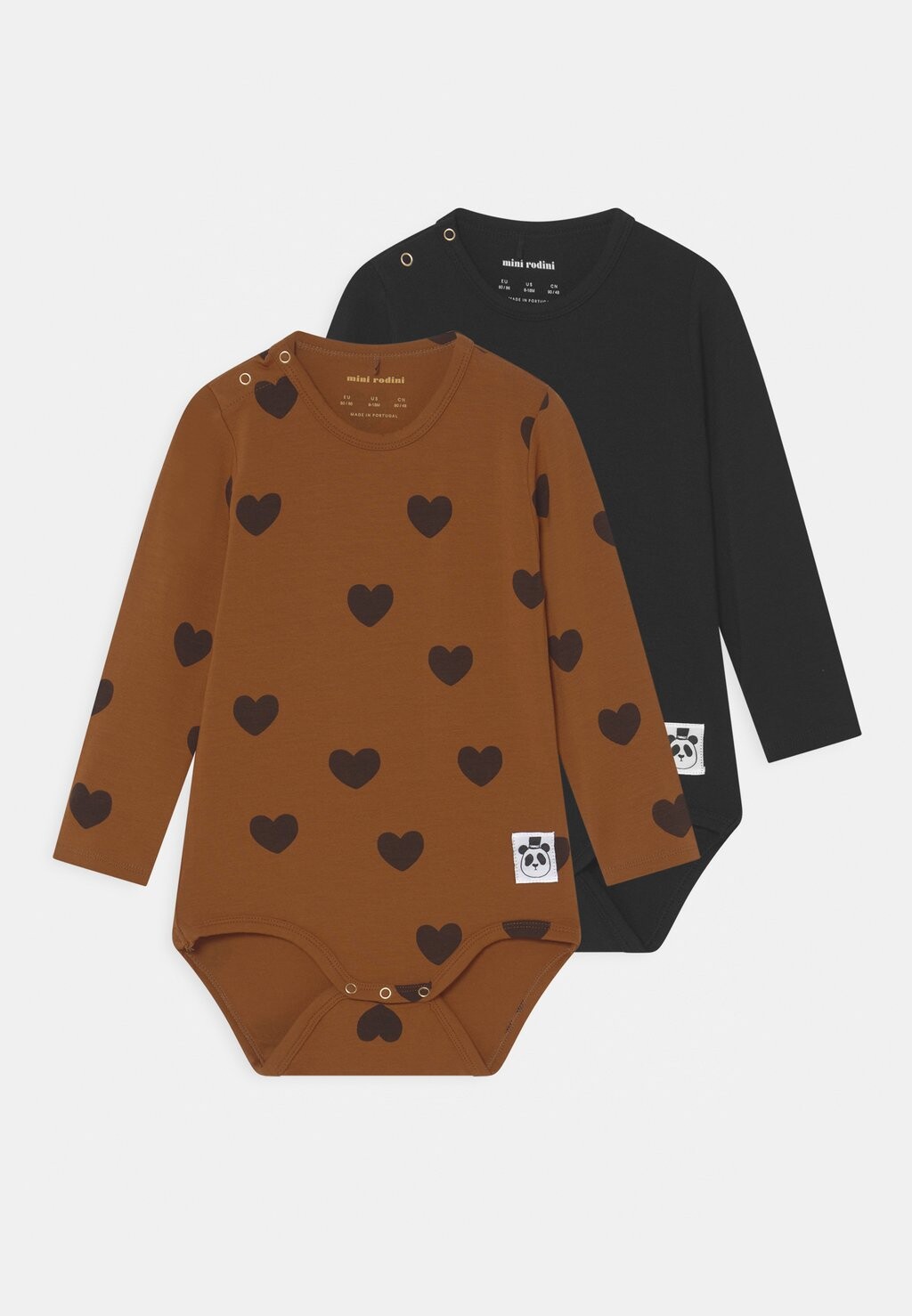 

Боди BASIC HEARTS UNISEX 2 PACK Mini Rodini, цвет multi-coloured