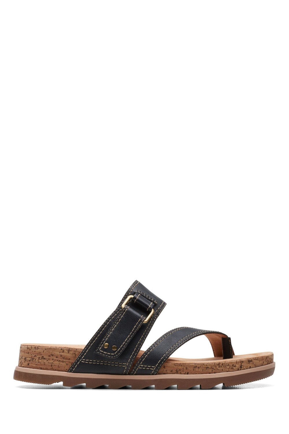 

Пляжные сандалии из кожи яхты Clarks, черный