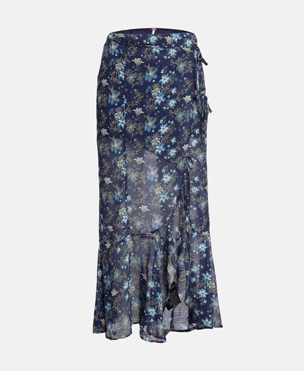 

Макси-юбка Free People, темно-синий