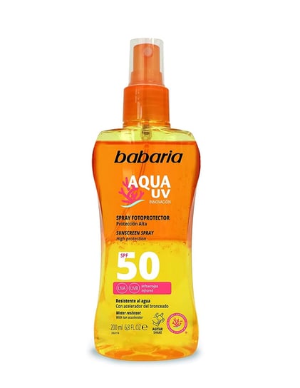 Солнцезащитный спрей SPF50 Babaria, Aqua Uv