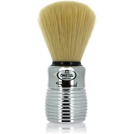 

Синтетическая помазок для бритья Omega S-Brush, серебро 10081