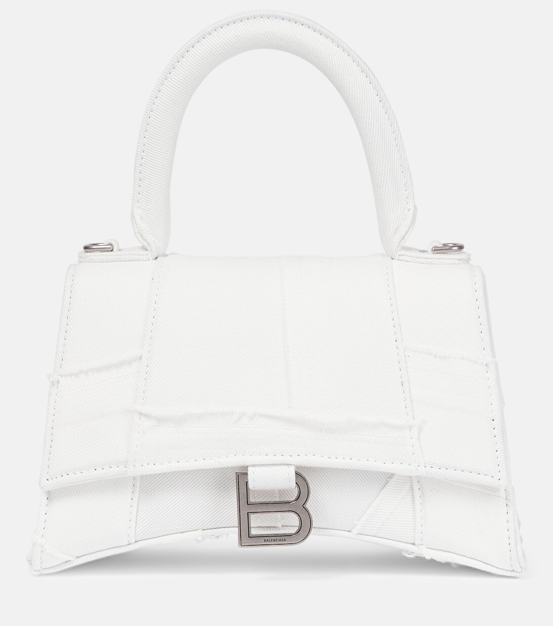 

Маленькая сумка через плечо Hourglass Balenciaga, белый