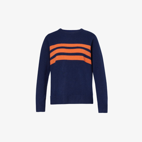 

Джемпер cali в полоску из шерсти Aspiga, синий