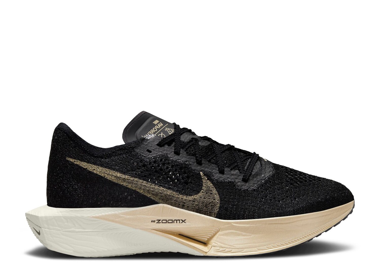 Кроссовки Nike Zoomx Vaporfly Next% 3 'Black Metallic Gold Grain', черный кроссовки nike wmns zoomx vaporfly next% 2 black metallic gold coin черный