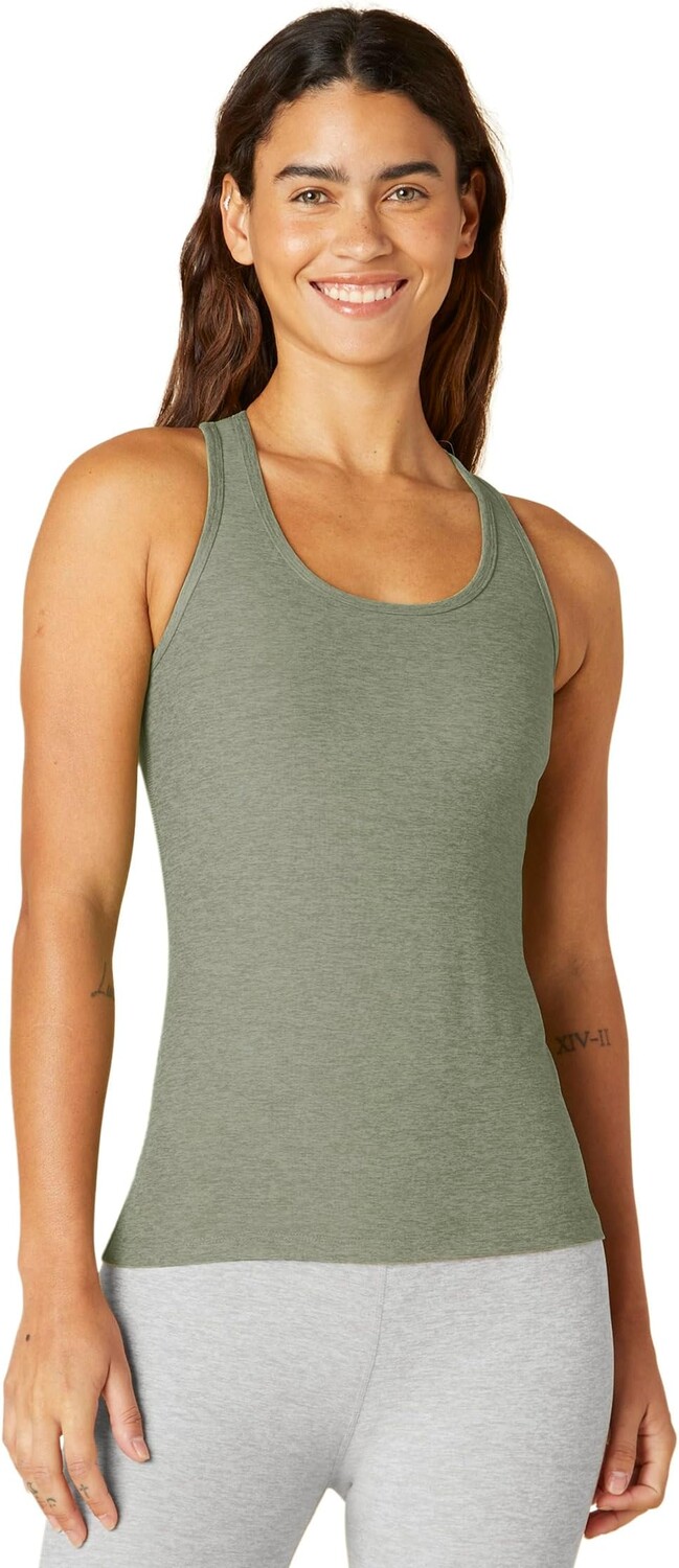 

Майка Spacedye Step Up Racerback Beyond Yoga, цвет Grey Sage Heather