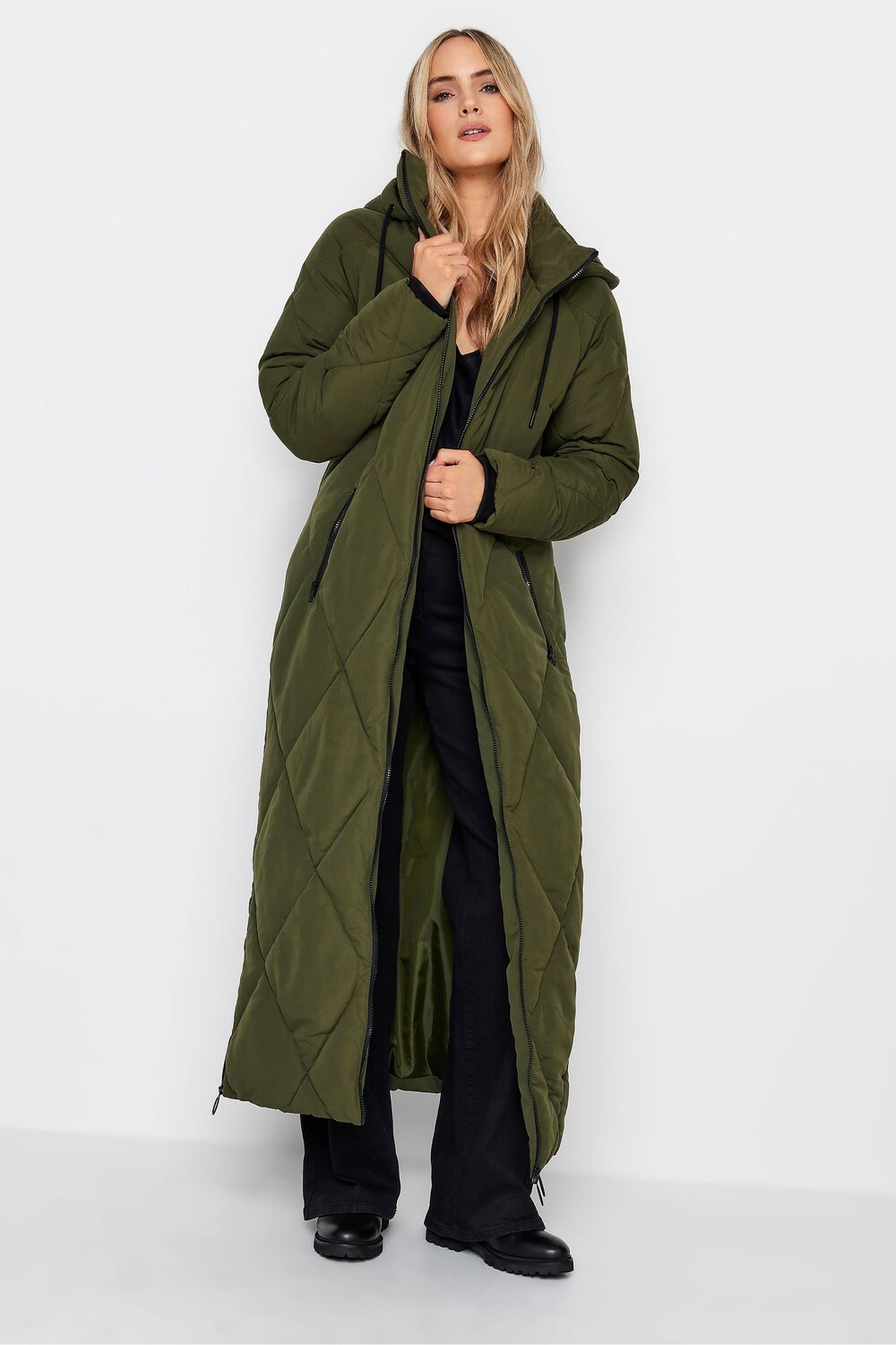 

Длинный пуховик с бриллиантами Long Tall Sally, зеленый
