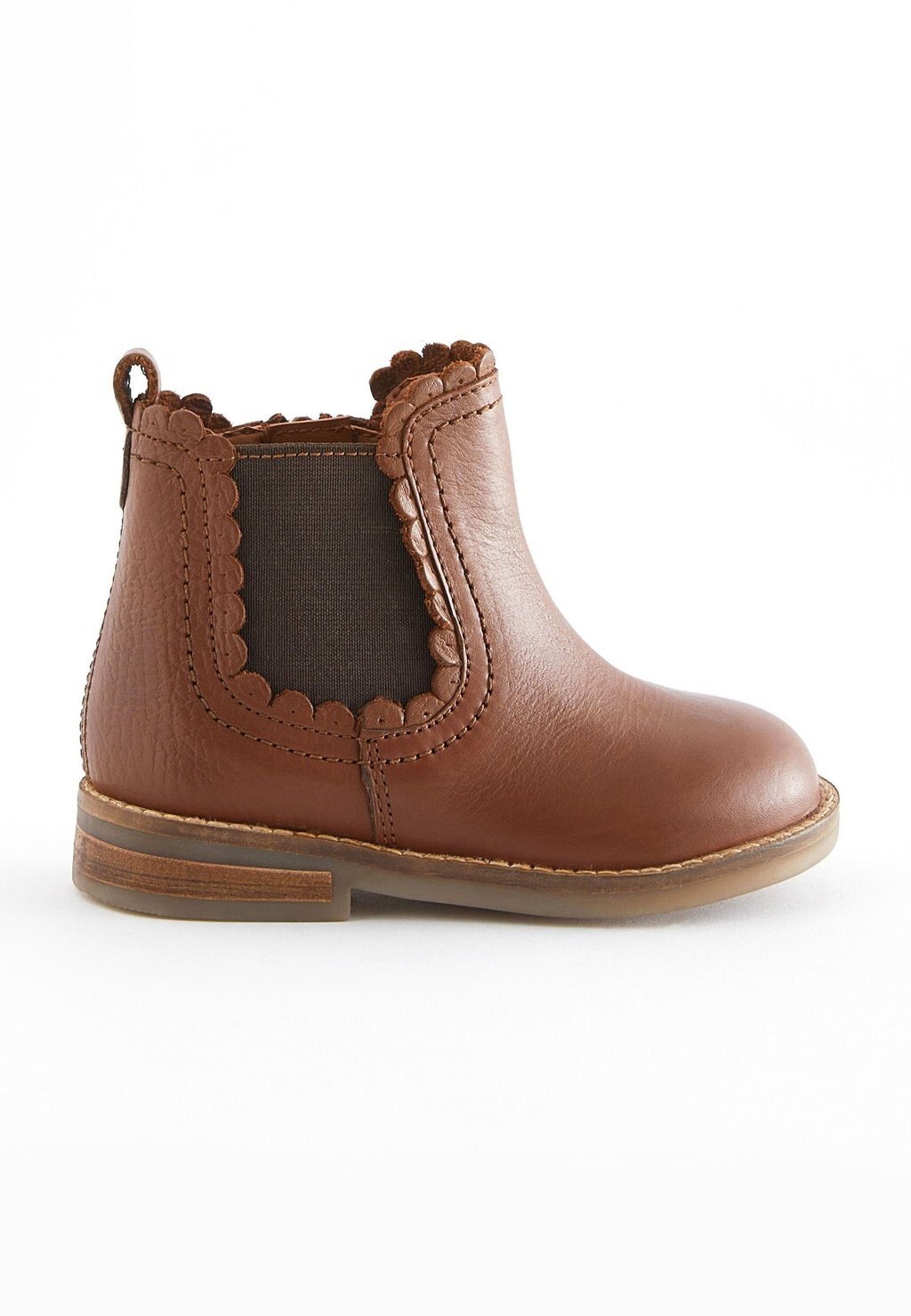 

Ботильоны Scallop Wide Fit Next, цвет tan brown leather