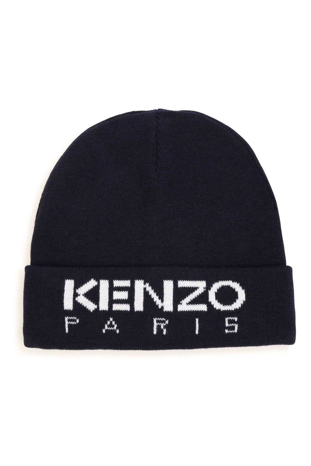 

Темно-синяя детская шапка от Kenzo с логотипом Kenzo, синий