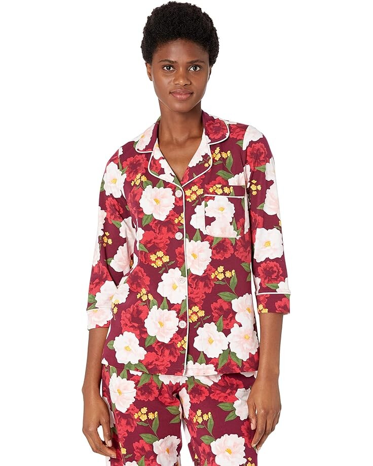 

Пижамный комплект Bedhead PJs 3/4 Sleeve Cropped PJ Set, цвет Romantic Roses