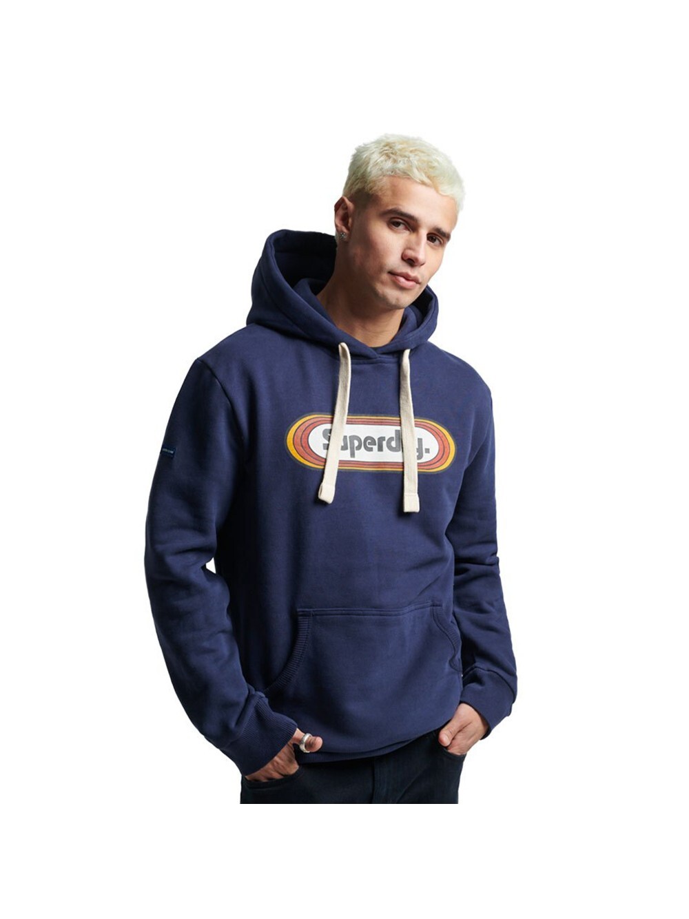 

Толстовка с капюшоном vintage trade Superdry, синий