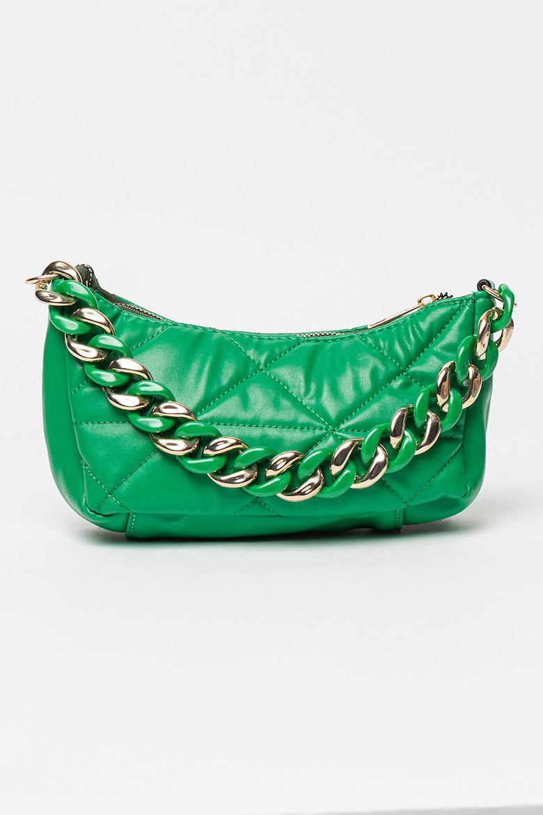 Стеганая сумка из экокожи Parigi, зеленый