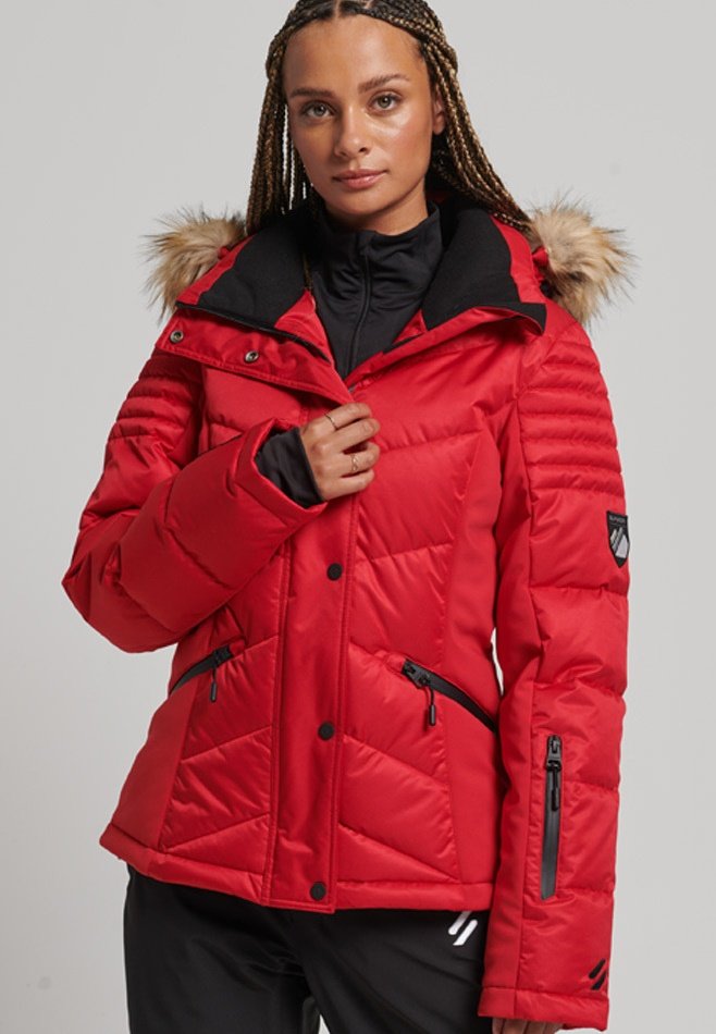 

Куртка Superdry SNOW LUXE, цвет carmine red