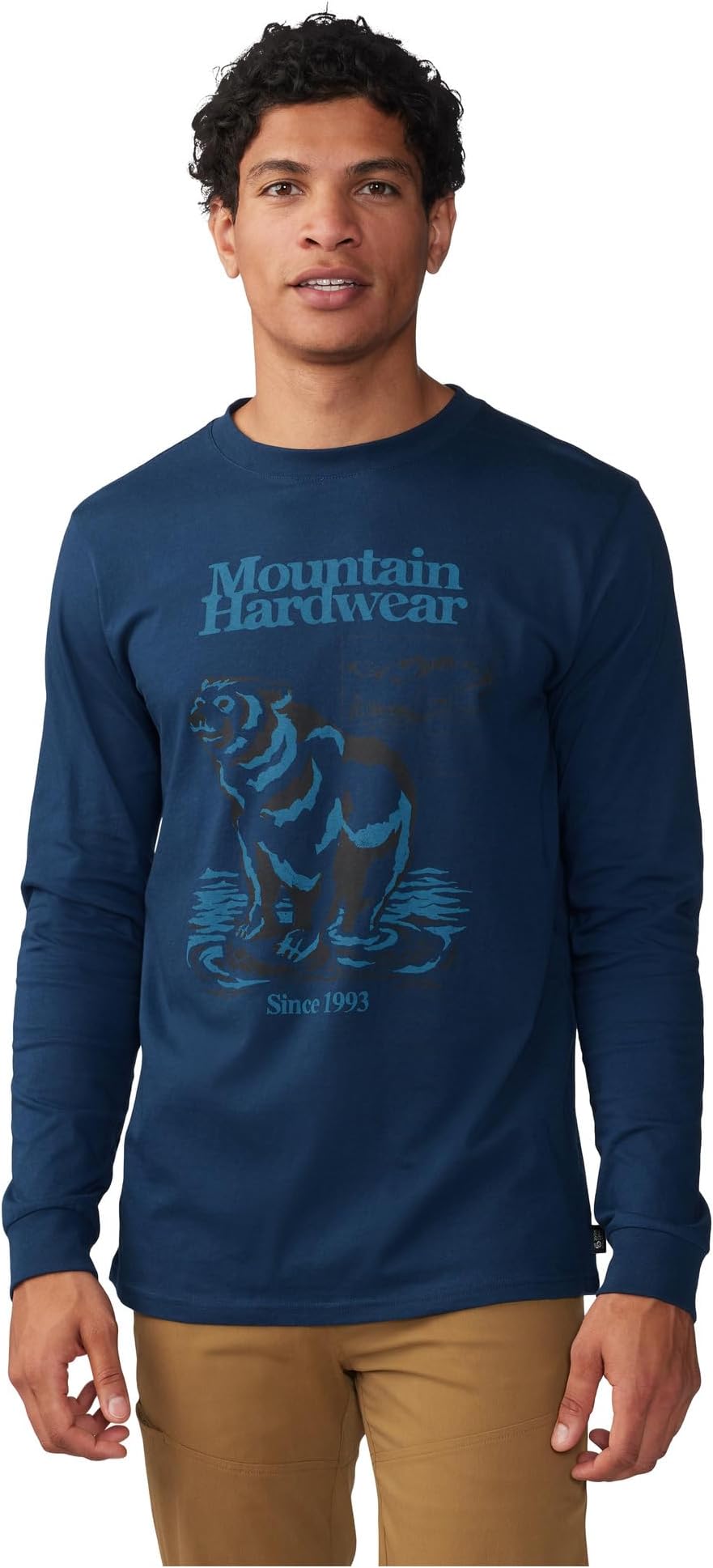 

Пуловер Mountain Hardwear River BearLong Sleeve, цвет Hardwear Navy