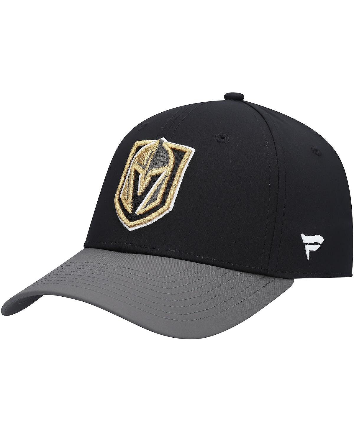 

Мужская черная кепка с гибким логотипом Vegas Golden Knights Core Primary Fanatics