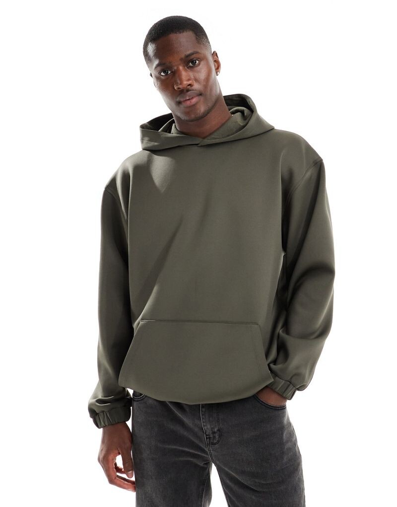 

Толстовка оверсайз цвета хаки ASOS DESIGN