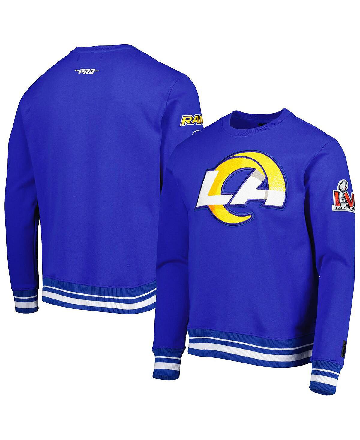 Мужской пуловер Royal Los Angeles Rams Mash Up Pro Standard толстовка most los angeles средней длины размер 128 синий