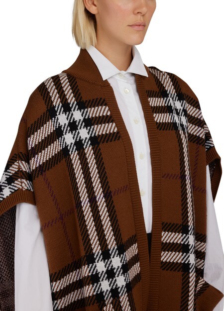 

Клетчатое пончо Burberry