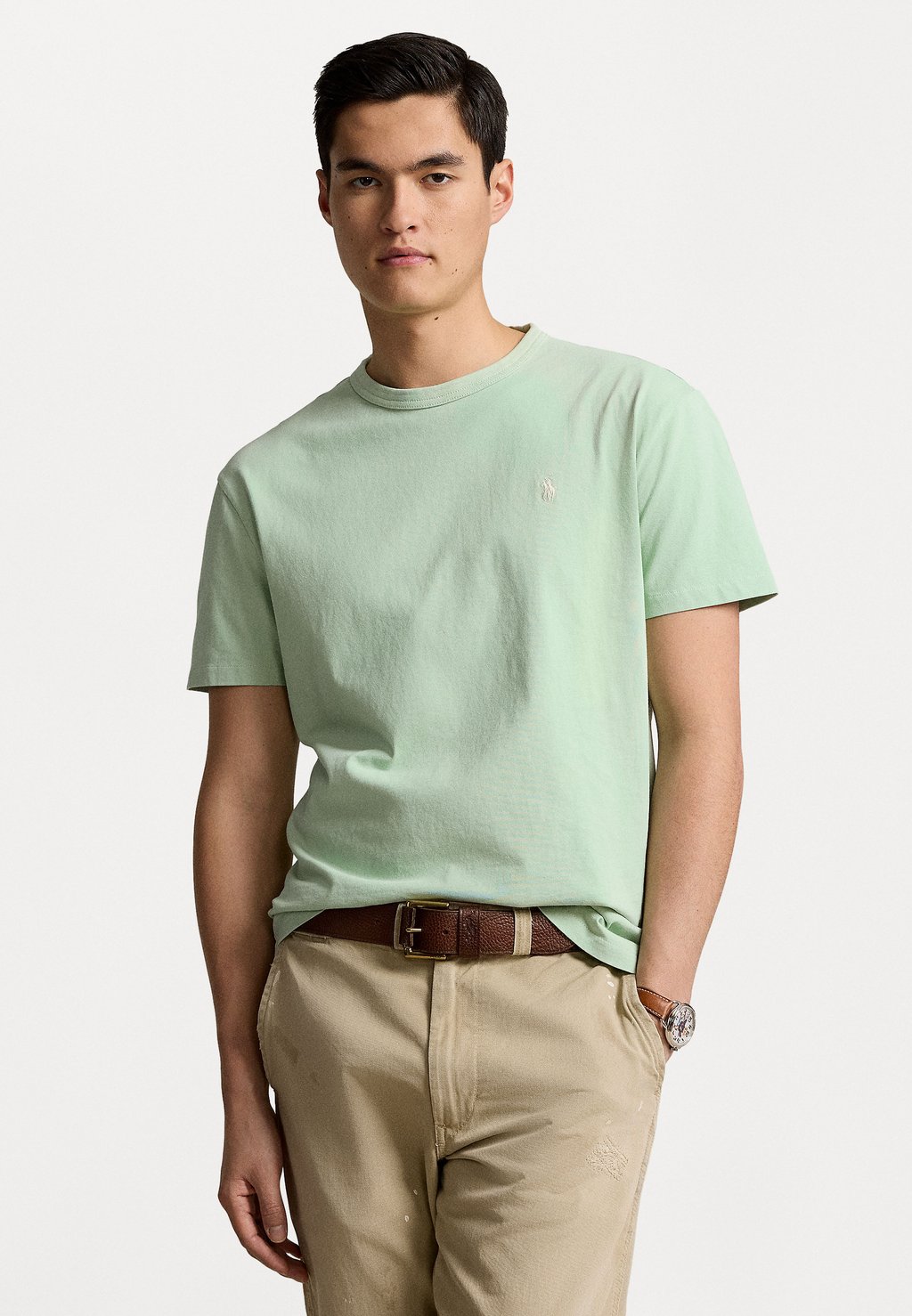 Базовая футболка Short Sleeve Polo Ralph Lauren, цвет celadon