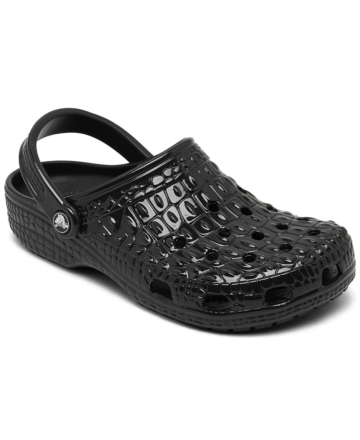 

Мужские и женские классические сабо из крокодиловой кожи от Finish Line Crocs, черный