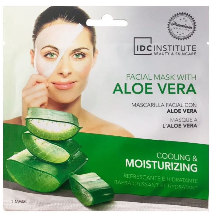 Маска для лица Mascarilla Facial Aloe Vera Idc Institute, 22 gr маска для лица mascarilla facial semillas de uva idc institute 22 gr