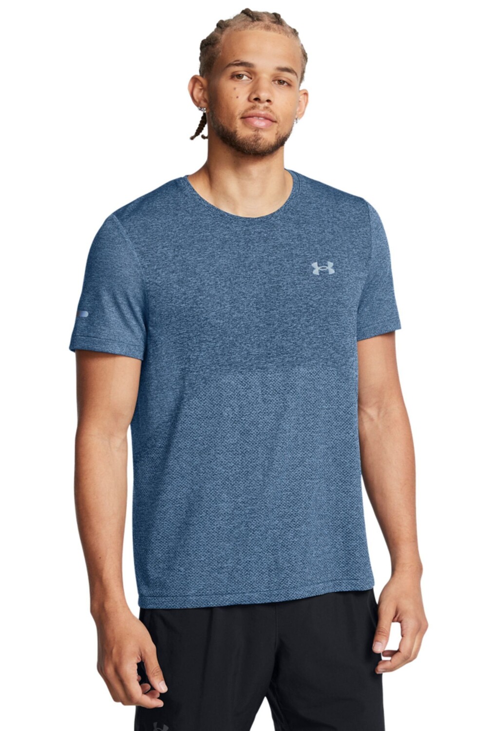 

Футболка бесшовная Stride с коротким рукавом Under Armour, синий