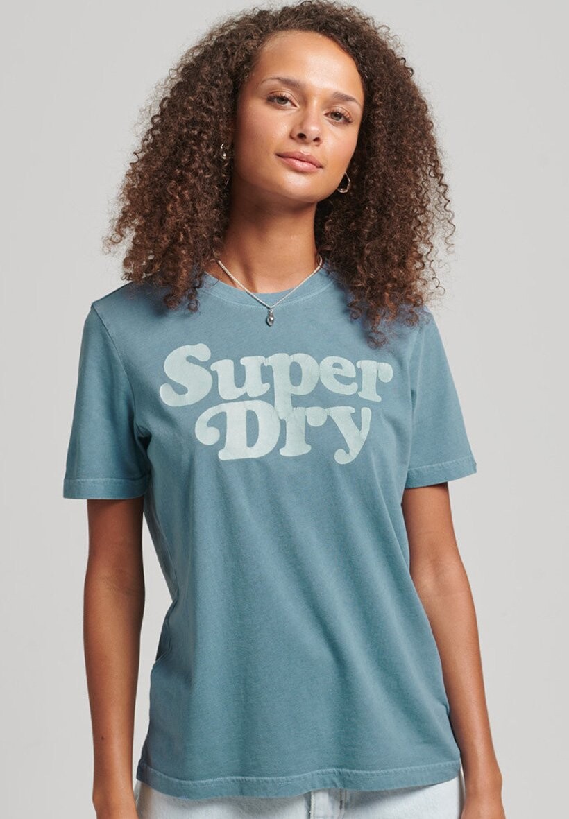 

Футболка с принтом Superdry, Серый