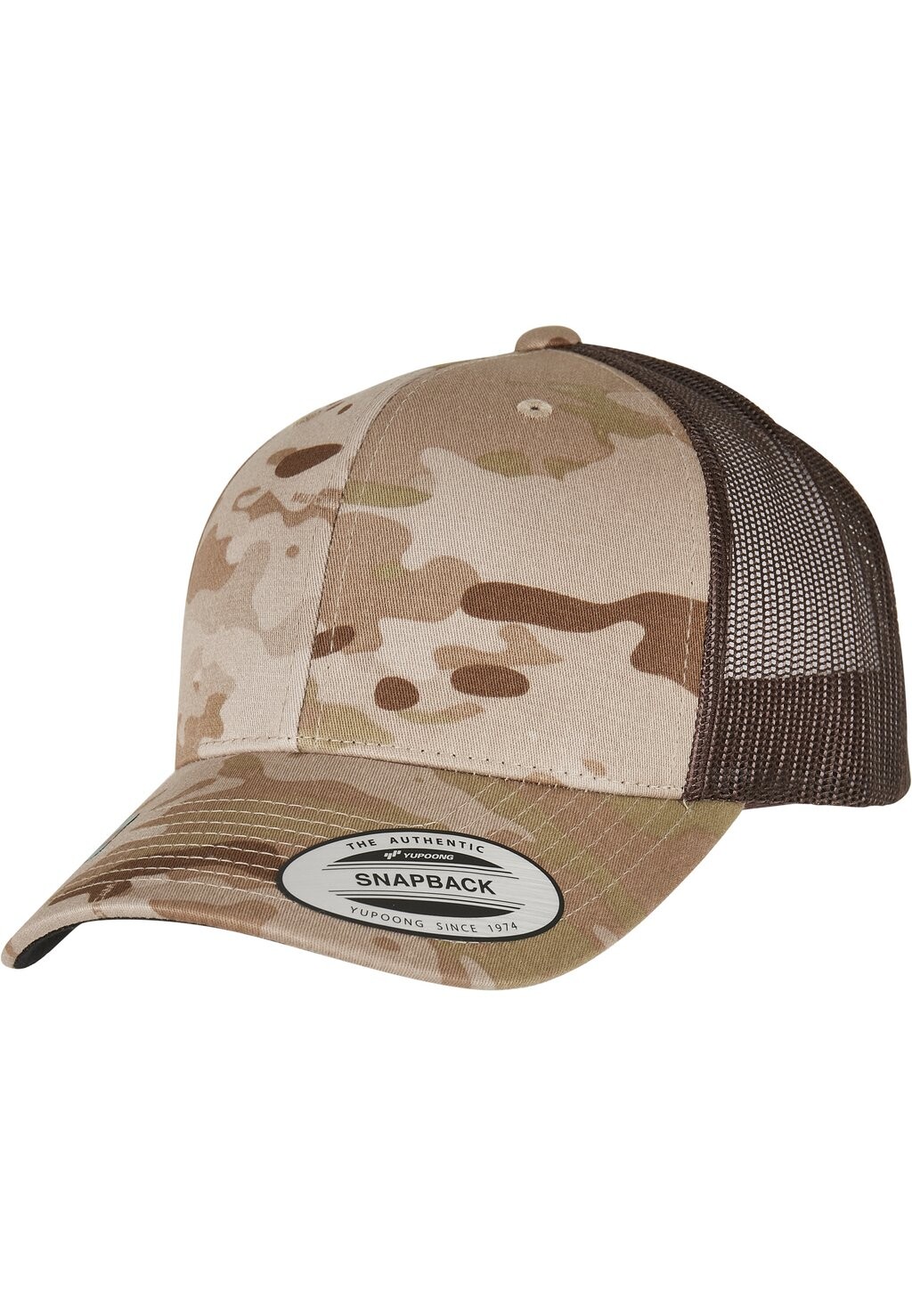 Бейсболка RETRO TRUCKER MULTICAM Flexfit, цвет arid/brown