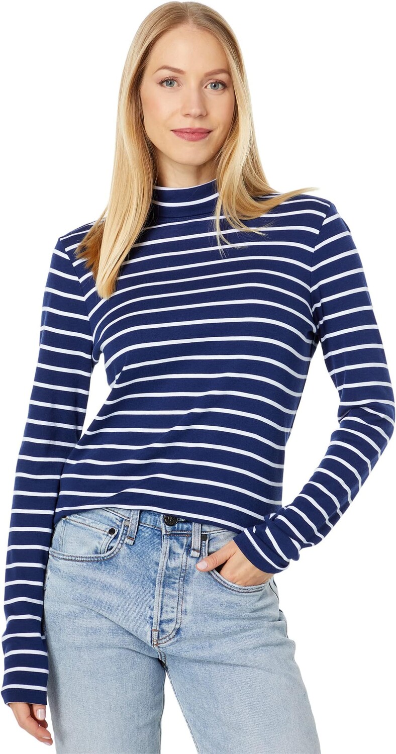 

Простая полосатая водолазка Vineyard Vines, цвет Navy Stripe 1