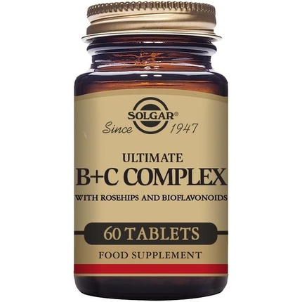 Комплексные таблетки Ultimate B Plus C, 60 шт., Solgar
