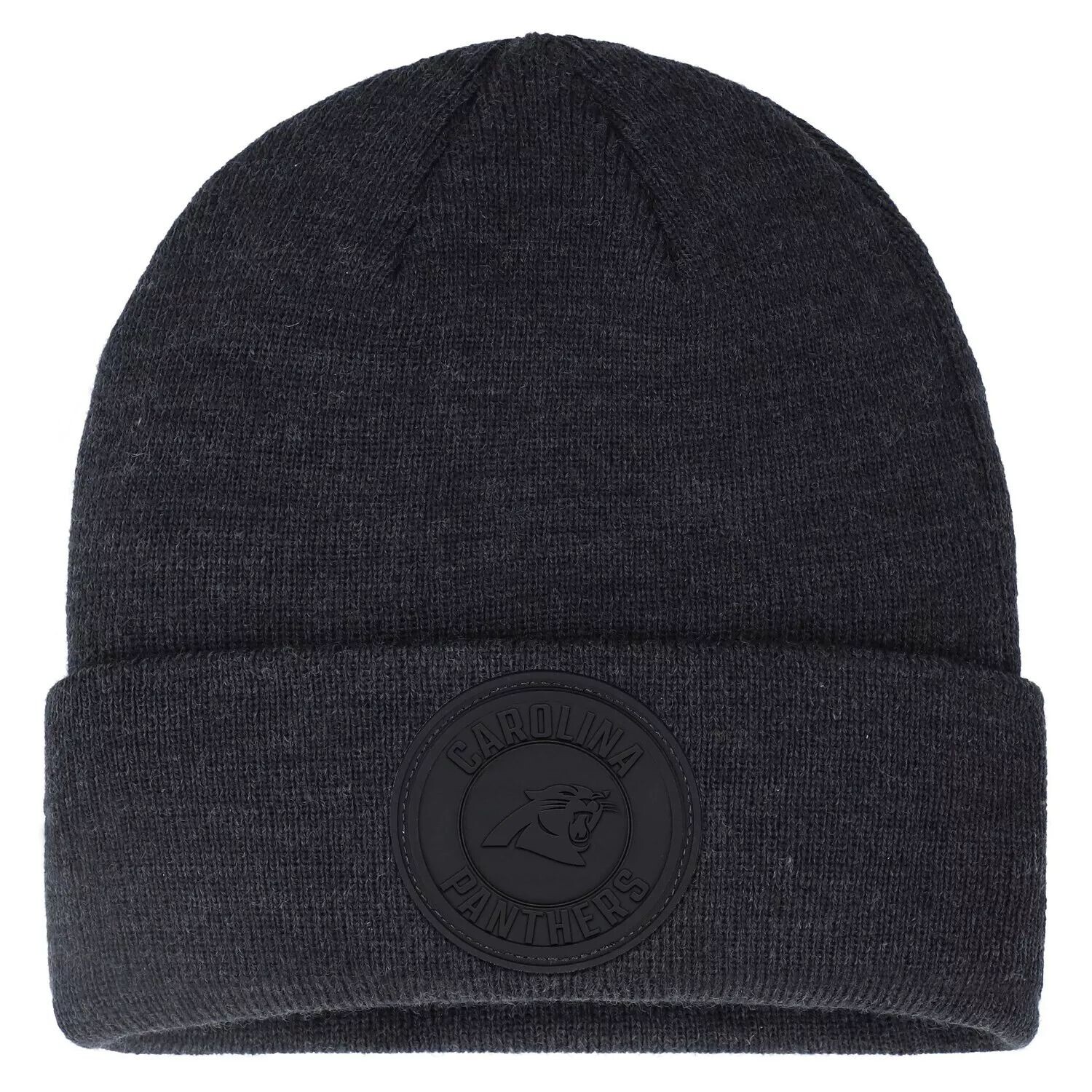 

Мужская черная вязаная шапка с манжетами Fanatics Black Carolina Panthers