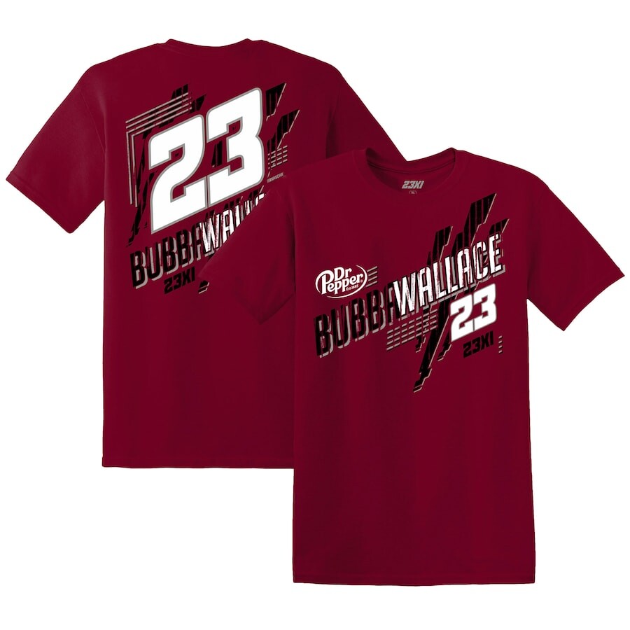 

Футболка с коротким рукавом 23XI Racing Bubba Wallace, кардинал