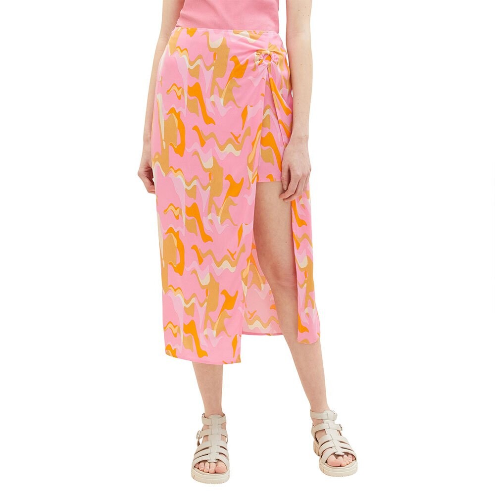 

Юбка Tom Tailor Midi Wrap, розовый